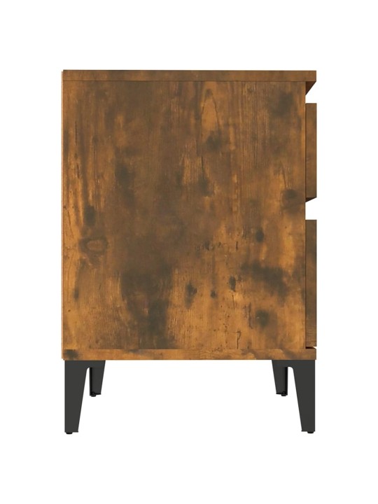 Noční stolky 2 ks kouřový dub 40x35x50 cm