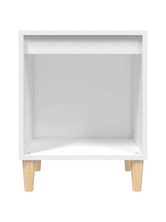 Noční stolek bílá 40x35x50 cm kompozitní dřevo