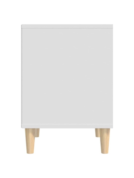 Noční stolek bílá 40x35x50 cm kompozitní dřevo