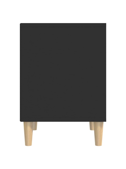 Noční stolek černá 40x35x50 cm kompozitní dřevo