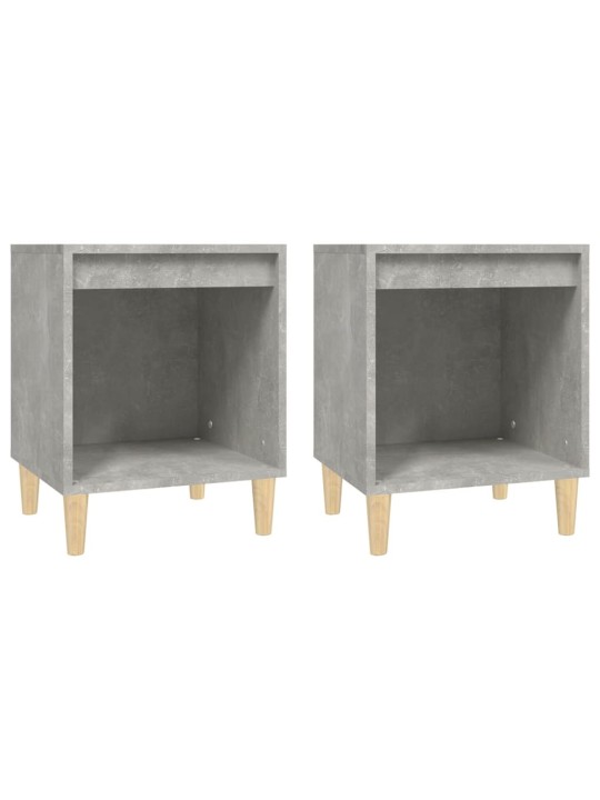 Noční stolky 2 ks betonově šedé 40 x 35 x 50 cm