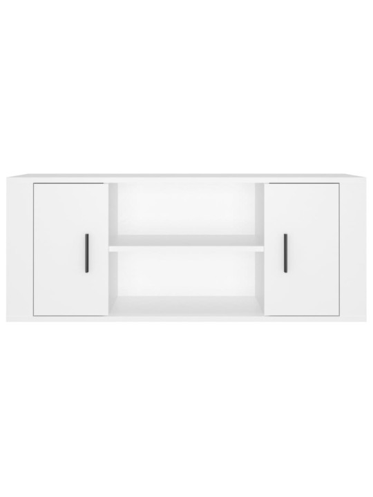 Tv skříňka bílá 100 x 35 x 40 cm kompozitní dřevo