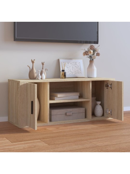 Tv skříňka dub sonoma 100 x 35 x 40 cm kompozitní dřevo