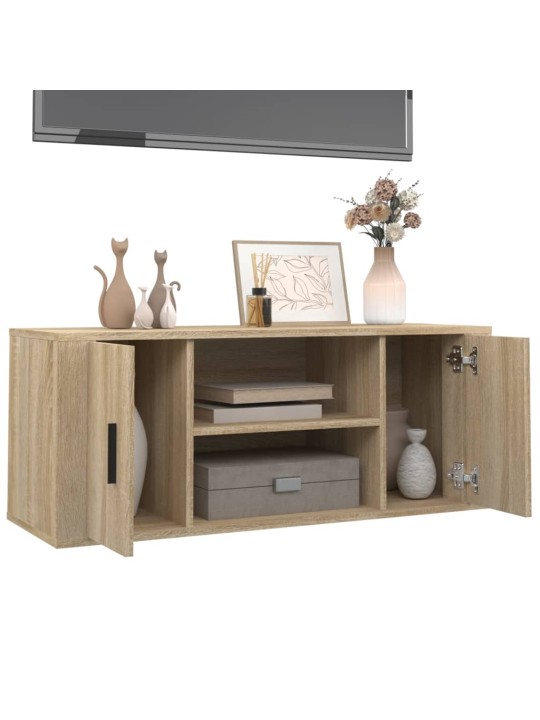 Tv skříňka dub sonoma 100 x 35 x 40 cm kompozitní dřevo