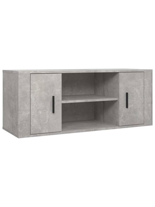 TV skříňka betonově šedá 100x35x40 cm kompozitní dřevo