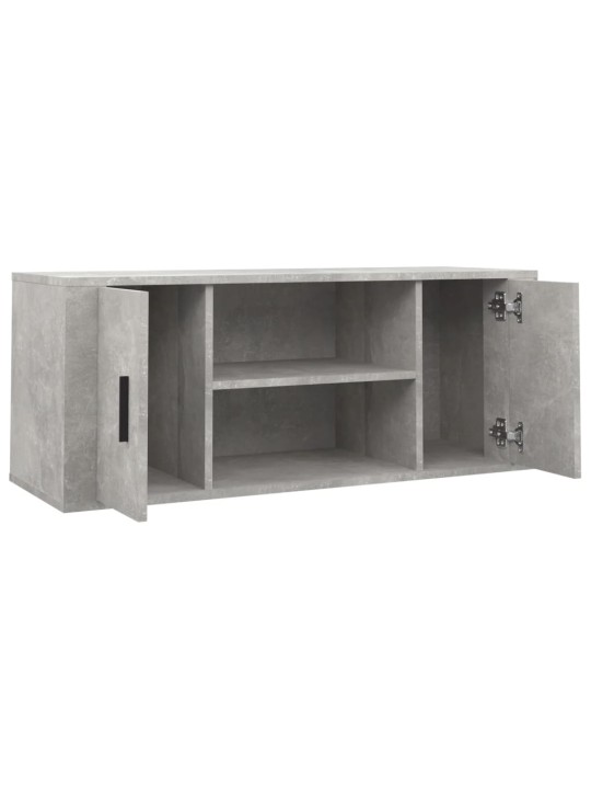 TV skříňka betonově šedá 100x35x40 cm kompozitní dřevo