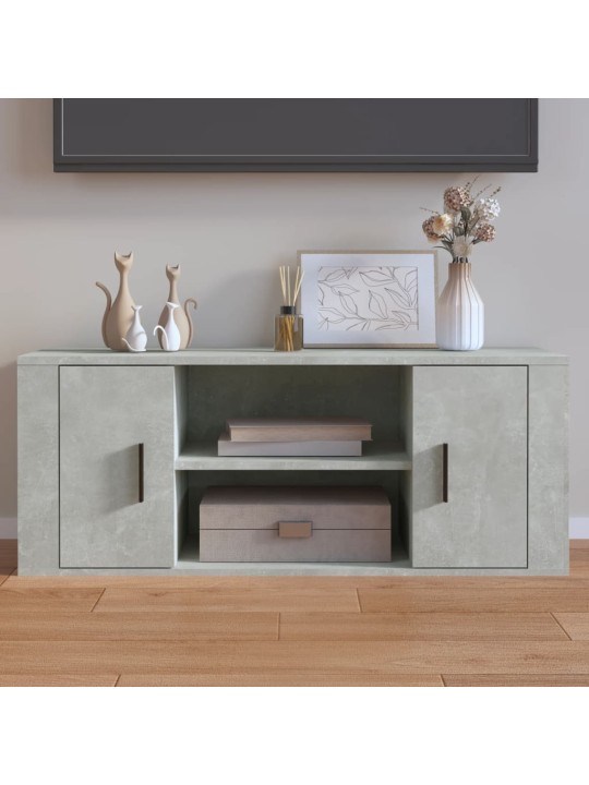 TV skříňka betonově šedá 100x35x40 cm kompozitní dřevo
