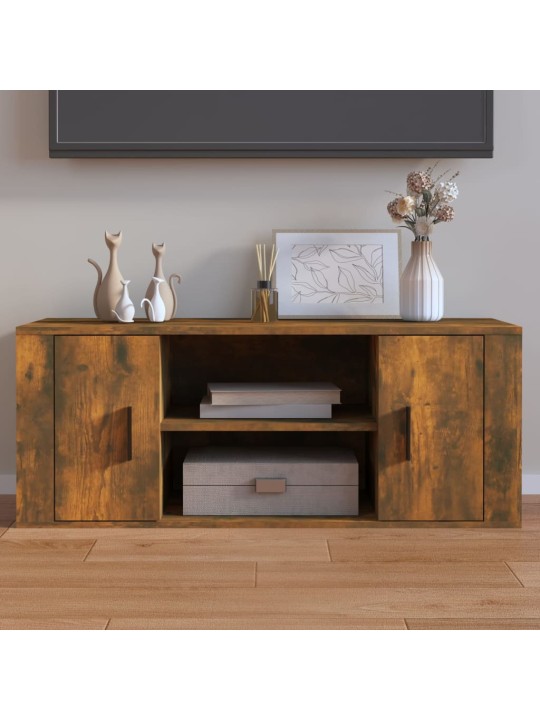 TV skříňka kouřový dub 100 x 35 x 40 cm kompozitní dřevo