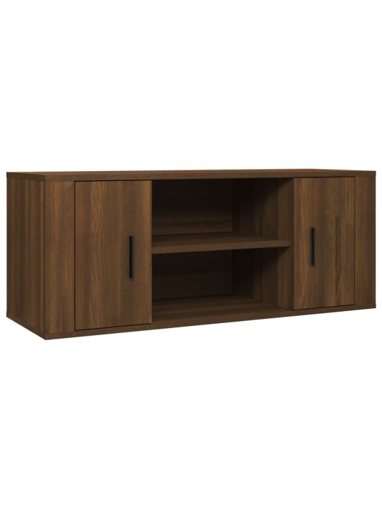 TV skříňka hnědý dub 100 x 35 x 40 cm kompozitní dřevo