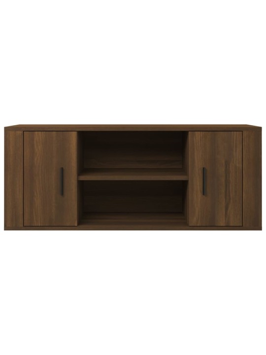 TV skříňka hnědý dub 100 x 35 x 40 cm kompozitní dřevo