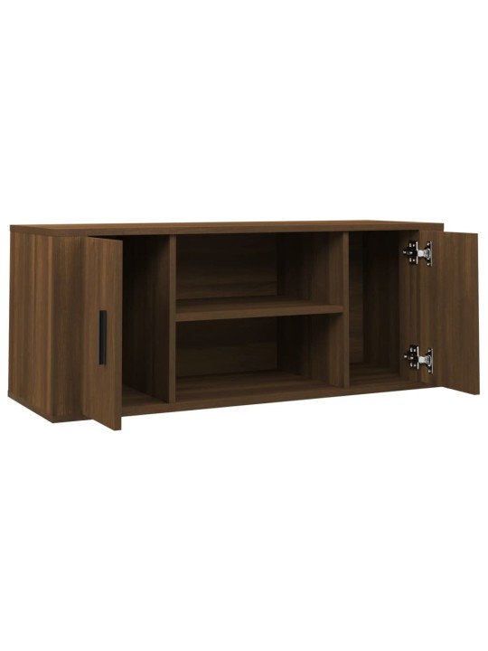 TV skříňka hnědý dub 100 x 35 x 40 cm kompozitní dřevo