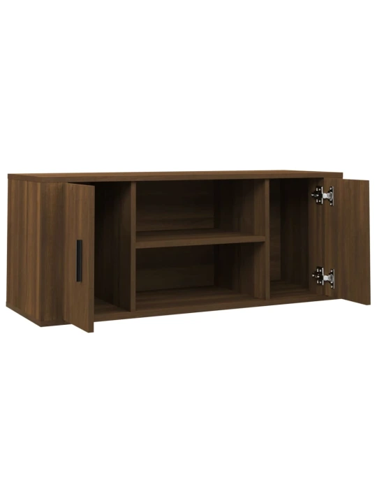 TV skříňka hnědý dub 100 x 35 x 40 cm kompozitní dřevo