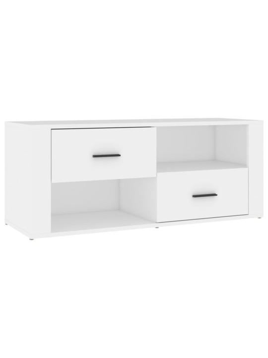 TV skříňka bílá 100 x 35 x 40 cm kompozitní dřevo