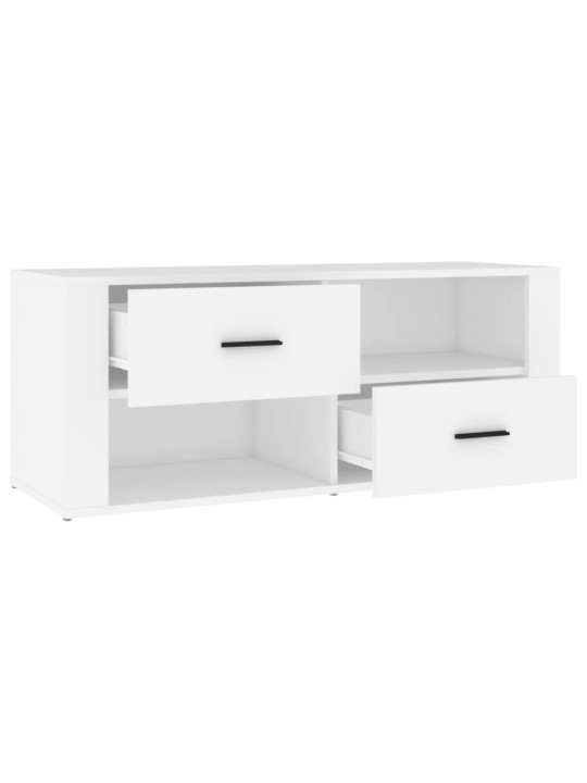 TV skříňka bílá 100 x 35 x 40 cm kompozitní dřevo