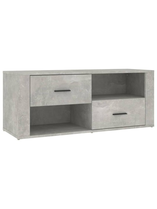 TV skříňka betonově šedá 100x35x40 cm kompozitní dřevo