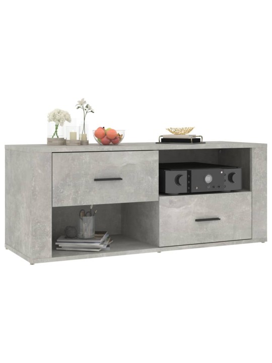 TV skříňka betonově šedá 100x35x40 cm kompozitní dřevo