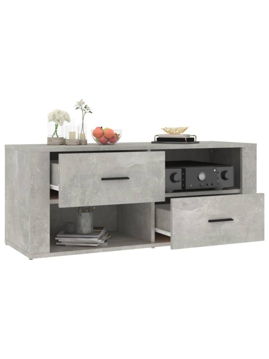 TV skříňka betonově šedá 100x35x40 cm kompozitní dřevo