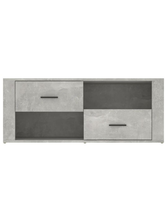 TV skříňka betonově šedá 100x35x40 cm kompozitní dřevo