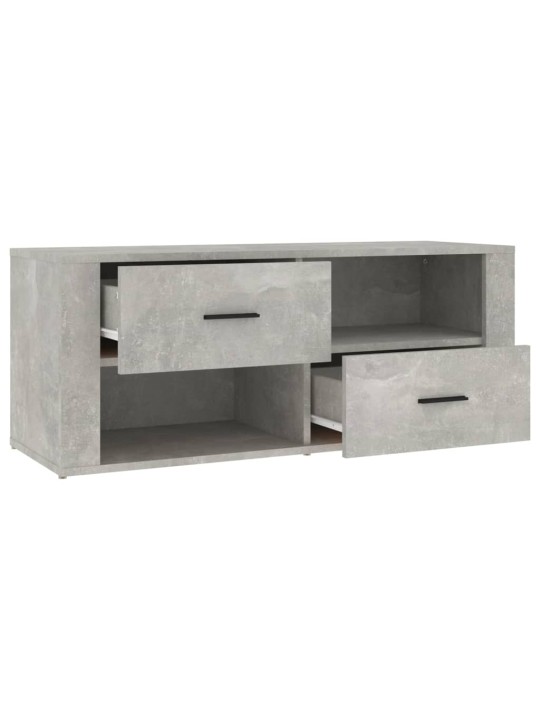 TV skříňka betonově šedá 100x35x40 cm kompozitní dřevo