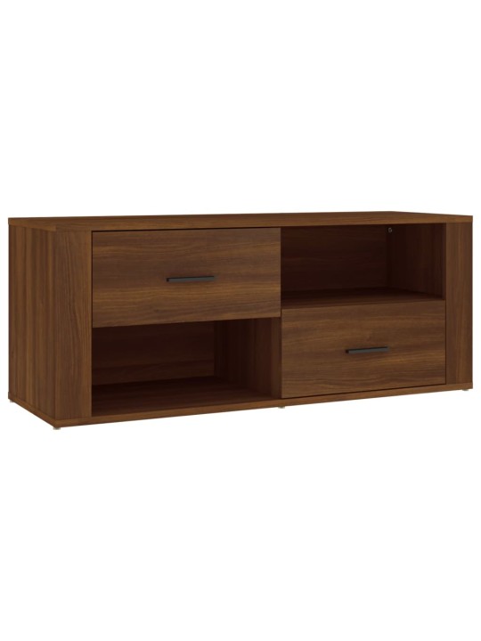 TV skříňka hnědý dub 100 x 35 x 40 cm kompozitní dřevo
