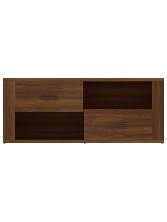 TV skříňka hnědý dub 100 x 35 x 40 cm kompozitní dřevo