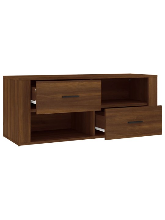 TV skříňka hnědý dub 100 x 35 x 40 cm kompozitní dřevo