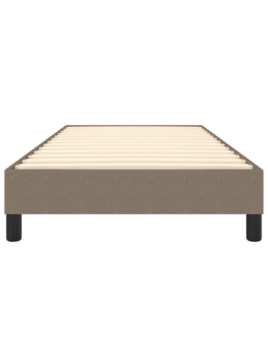 Rám postele bez matrací taupe 90x190 cm textil