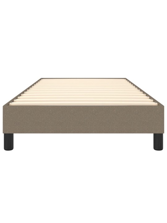 Rám postele bez matrací taupe 90x200 cm textil