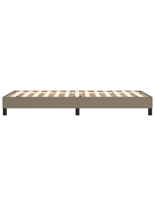 Rám postele bez matrace taupe 100 x 200 cm textil