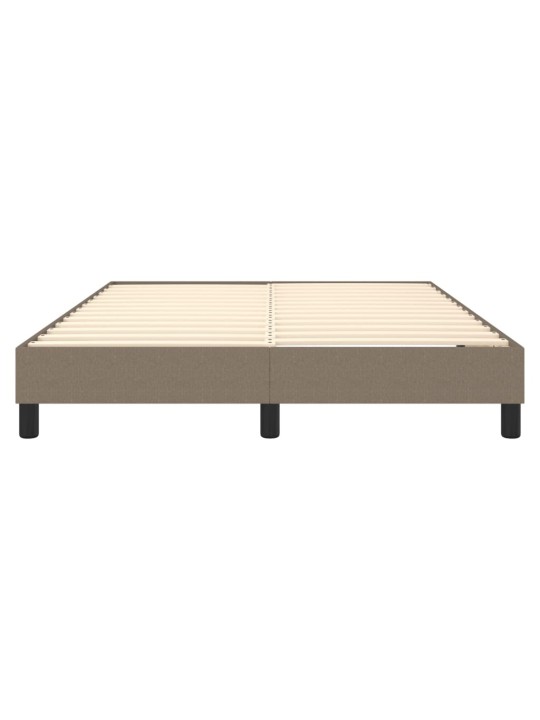Rám postele bez matrace taupe 140 x 190 cm textil