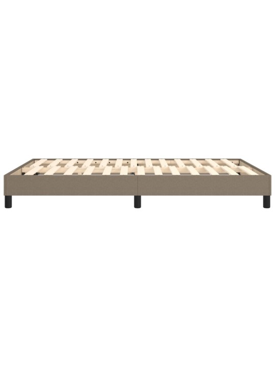 Rám postele bez matrace taupe 140 x 190 cm textil