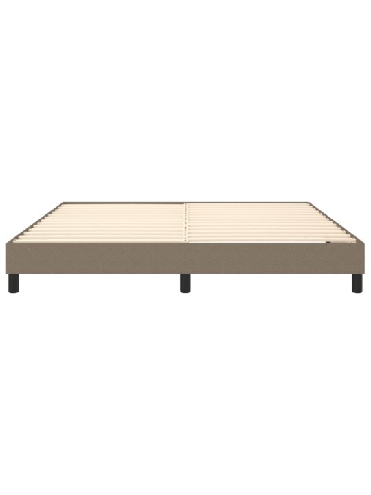 Rám postele bez matrace taupe 160 x 200 cm textil