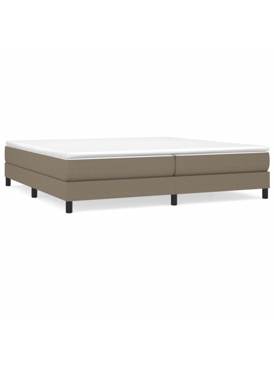 Rám postele bez matrace taupe 200 x 200 cm textil