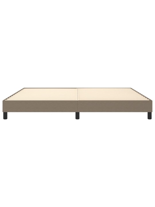 Rám postele bez matrace taupe 200 x 200 cm textil