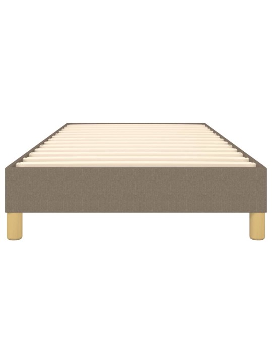 Rám postele bez matrací taupe 90x190 cm textil