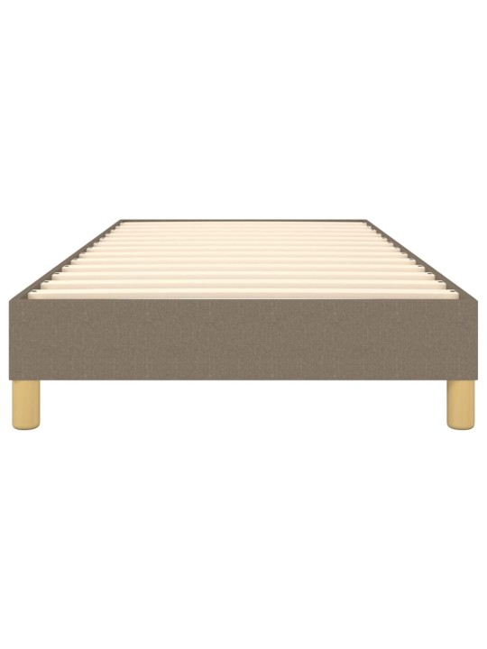 Rám postele bez matrací taupe 90x200 cm textil