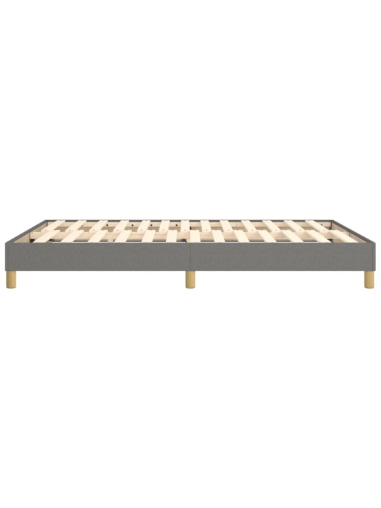 Rám postele bez matrace tmavě šedý 140 x 190 cm textil