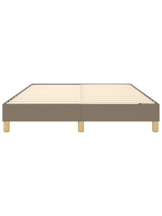 Rám postele bez matrace taupe 140 x 190 cm textil