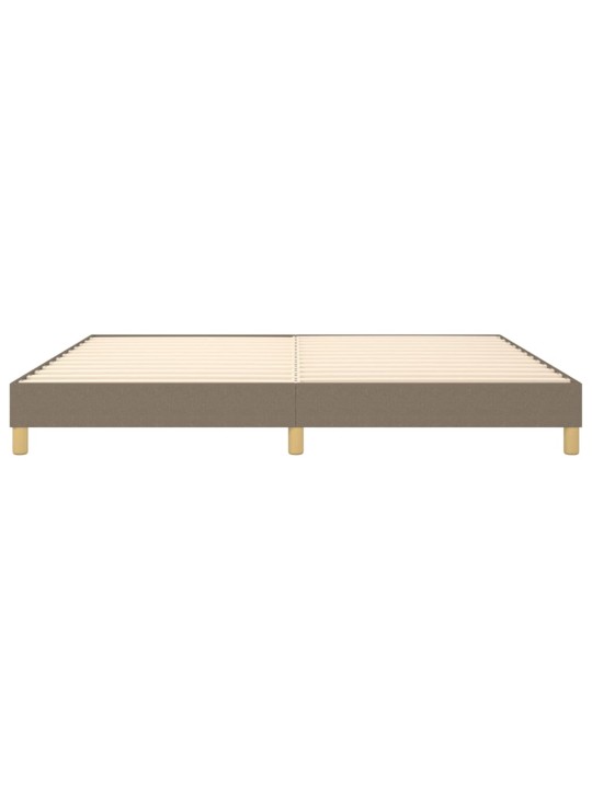 Rám postele bez matrace taupe 200 x 200 cm textil