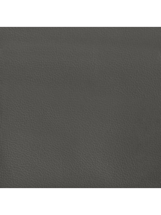 Rám postele šedý 80 x 200 cm umělá kůže