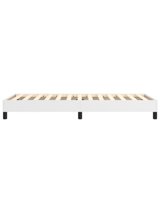 Rám postele bílá 100 x 200 cm umělá kůže