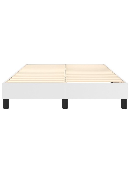 Rám postele bílý 120 x 200 cm umělá kůže