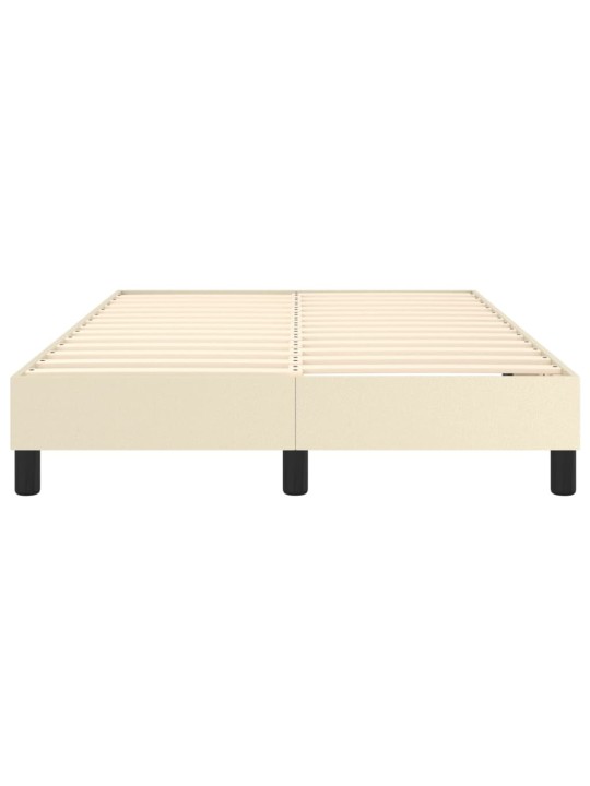 Rám postele krémový 120x200 cm umělá kůže