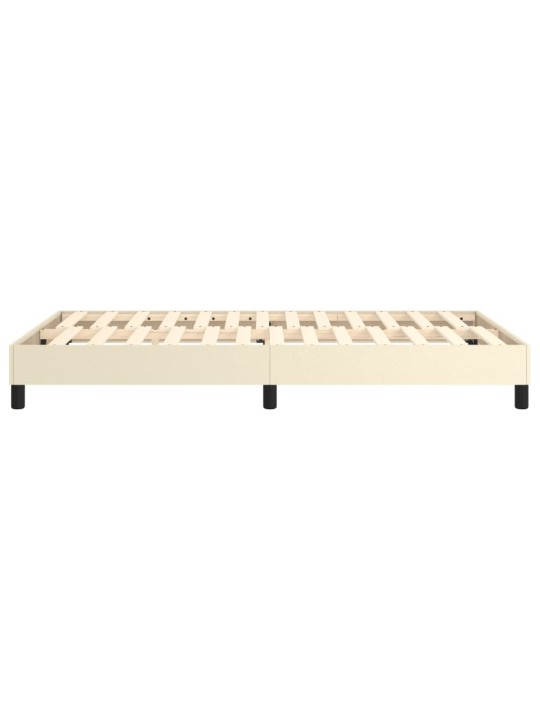 Rám postele krémový 120x200 cm umělá kůže