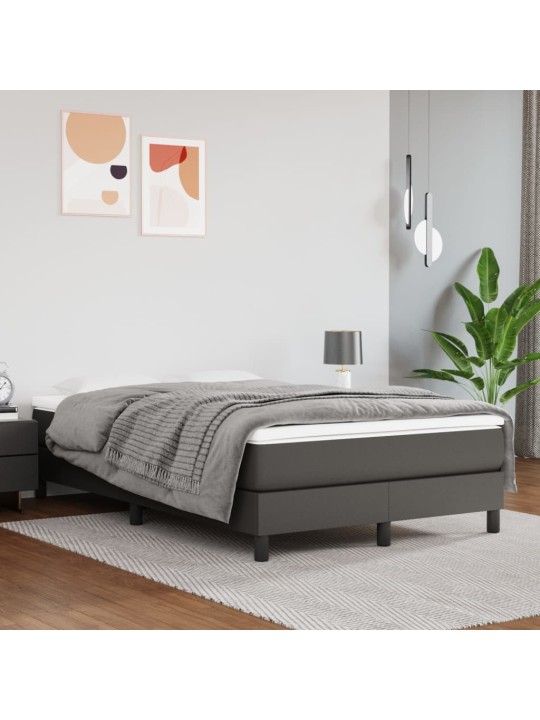 Rám postele šedý 120 x 200 cm umělá kůže