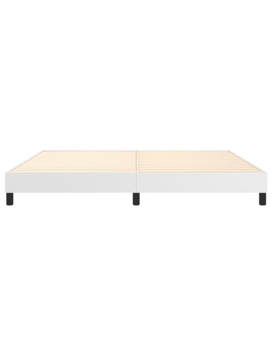 Rám postele bílá 200 x 200 cm umělá kůže