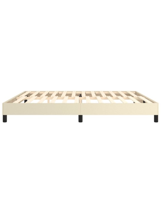 Rám postele krémová 200 x 200 cm umělá kůže