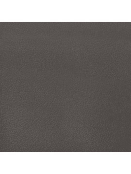 Rám postele šedá 200 x 200 cm umělá kůže
