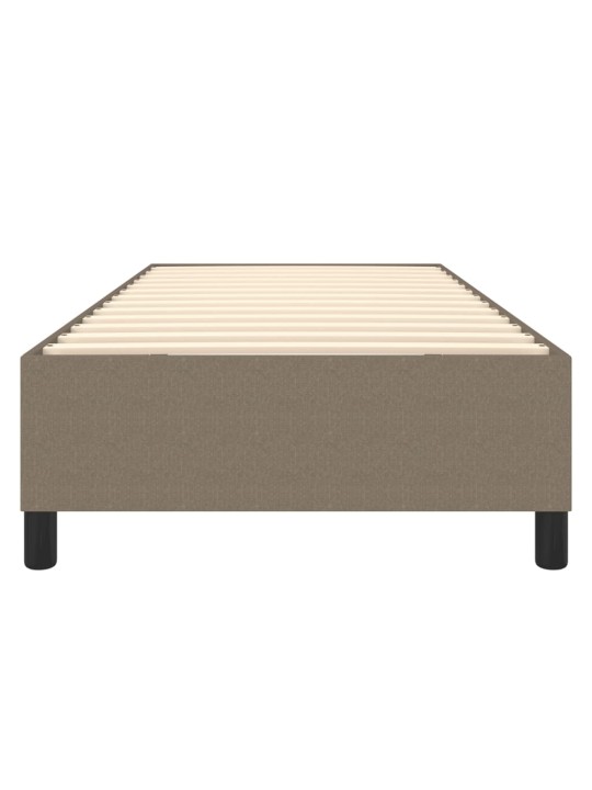 Rám postele bez matrací taupe 80x200 cm textil