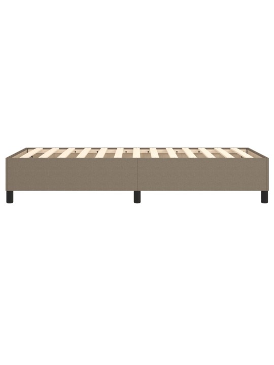 Rám postele bez matrací taupe 80x200 cm textil